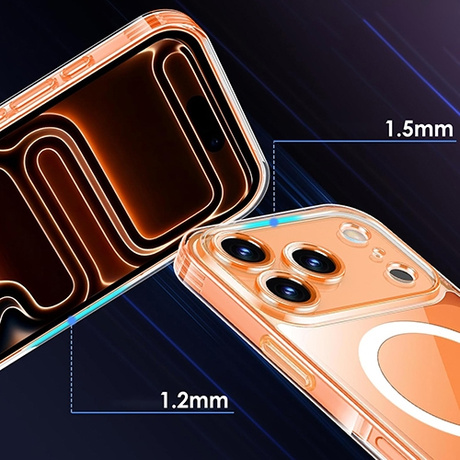 Etui do iPhone 17 Pro Max DO MAGSAFE WZMACNIANE MAGNETYCZNE OBUDOWA + 2x Szkło 9H