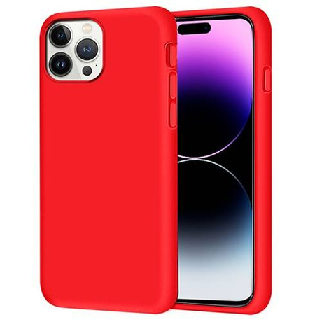 Etui do iPhone 14 Pro Max SILICONE CASE + SZKŁO HARTOWANE