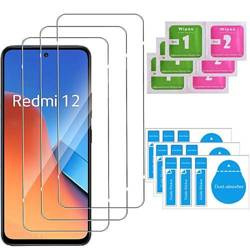3x SZKŁO HARTOWANE 9H do Xiaomi Redmi 12 4G