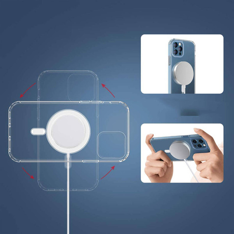 Etui do iPhone 12 Pro MagSafe Silicone + SZKŁO HARTOWANE