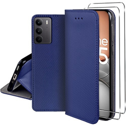 Etui do Realme C75 / Realme 14X 5G SMART MAGNET CASE + 2X SZKŁO HARTOWANE