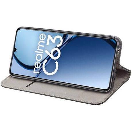 Etui do Realme Note 60 / C63 / C61 SMART MAGNET CASE + SZKŁO HARTOWANE