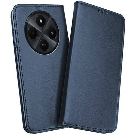 Etui do Xiaomi Redmi 14C skórzane magnetyczne z klapką + SZKŁO HARTOWANE