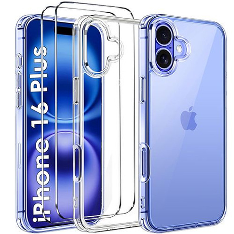 Etui do iPhone 16 Plus WZMACNIANE 360° CASE + 2x SZKŁO