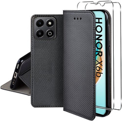 Etui do Honor X6b SMART MAGNET CASE + 2X SZKŁO HARTOWANE