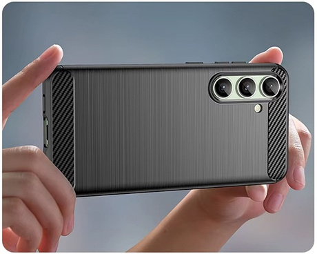 ETUI PANCERNE KARBON do Samsung Galaxy S25 FE + SZKŁO 5D