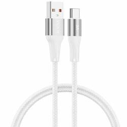 Szybki Mocny Kabel USB 3A USB-C 2m Długi W Oplocie Szybkie Ładowanie 