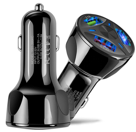 Ładowarka samochodowa 3x USB uniwersalna QUICK CHARGE 3,1 A