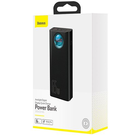 Baseus Powerbank 30000mAh 65W 5X USB USB Typu C 5A QC 3.0 Z Wyświetlaczem