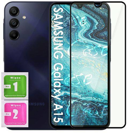 ETUI PANCERNE KARBON do Samsung Galaxy A15 4G / A15 5G + SZKŁO 5D