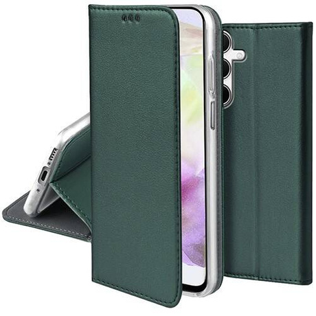 Etui do Samsung Galaxy A35 5G skórzane magnetyczne z klapką + SZKŁO HARTOWANE