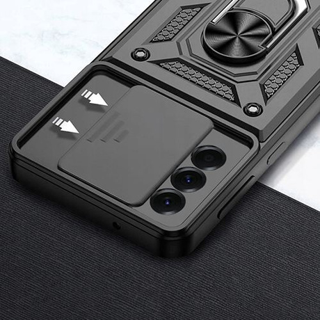 Etui do Samsung Galaxy A17 5G SLIDE RING CASE PANCERNE + 2x SZKŁO HARTOWANE