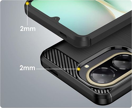 ETUI PANCERNE KARBON do Xiaomi Redmi A5 (171,7mm) + 2x SZKŁO HARTOWANE