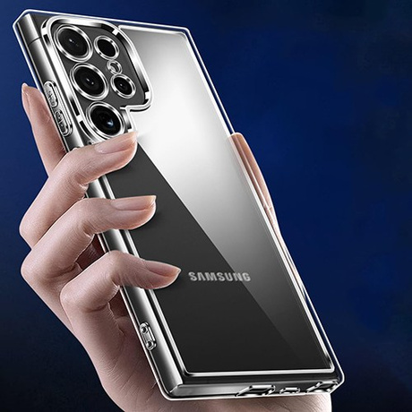 Etui do Samsung Galaxy S25 Ultra 5G WZMACNIANE 360° CLEAR CASE + 2x SZKŁO HARTOWANE