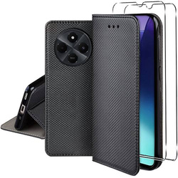 Etui do Xiaomi Redmi 14C SMART MAGNET CASE + 2X SZKŁO HARTOWANE