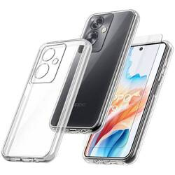 Etui do Oppo A79 5G WZMACNIANE 360° CLEAR CASE + SZKŁO HARTOWANE