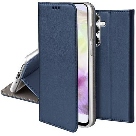 Etui do Samsung Galaxy A35 5G skórzane magnetyczne z klapką + SZKŁO HARTOWANE