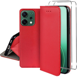 Etui do Oppo Reno 14 5G / 14 FS 5G SMART MAGNET CASE + 2X SZKŁO HARTOWANE