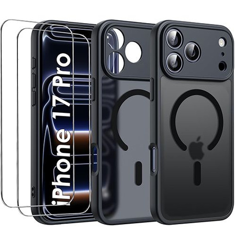 ETUI do iPhone 17 Pro do MagSafe Magnetyczne Matowe Matt + 2x SZKŁO 5H