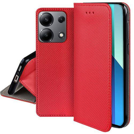 Etui do Xiaomi Redmi Note 13 4G SMART MAGNET CASE + SZKŁO HARTOWANE