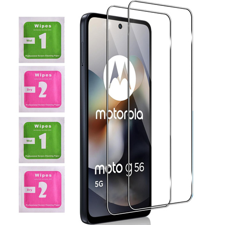 Etui do Motorola Moto G56 5G skórzane magnetyczne z klapką + 2x SZKŁO HARTOWANE
