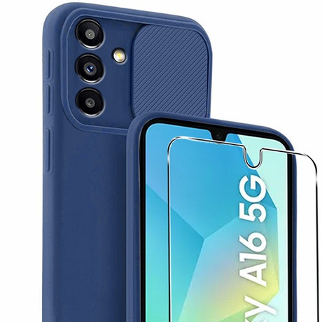 Etui do Samsung Galaxy A16 4G / 5G CAMSHIELD Silicone + SZKŁO HARTOWANE