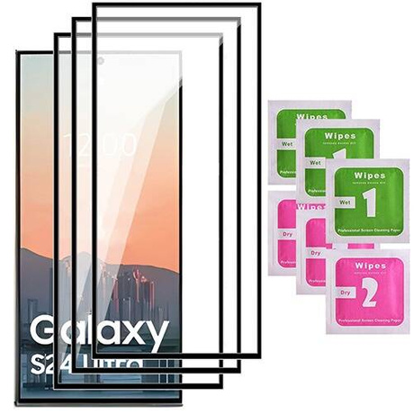 3x SZKŁO HARTOWANE 9D na cały ekran do Samsung Galaxy S24 Ultra