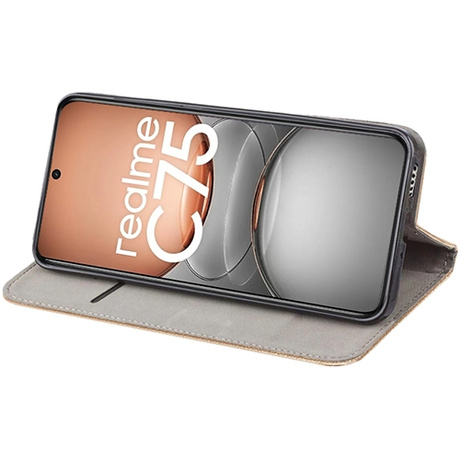 Etui do Realme C75 / Realme 14X 5G SMART MAGNET CASE + 2X SZKŁO HARTOWANE