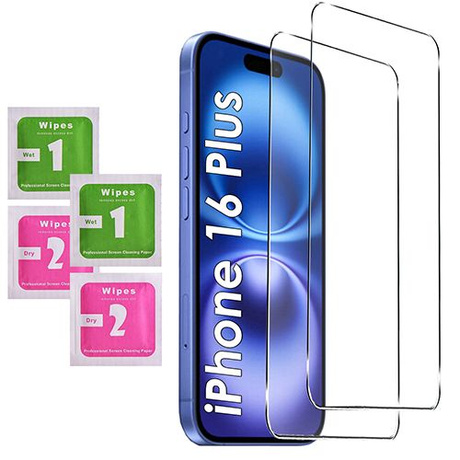 Etui do iPhone 16 Plus BROKAT CASE + 2x SZKŁO SZYBKA 9H
