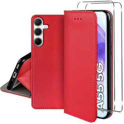 Etui do Samsung Galaxy A55 5G SMART MAGNET CASE + 2X SZKŁO