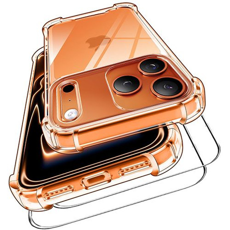 Etui do iPhone 17 Pro ANTI SHOCK CASE + 2x SZKŁO HARTOWANE