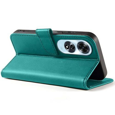 Etui do Oppo A60 SKÓRZANE SKIN + SZKŁO HARTOWANE