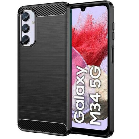 Etui do Samsung Galaxy M34 5G KARBON CASE pancerne + SZKŁO