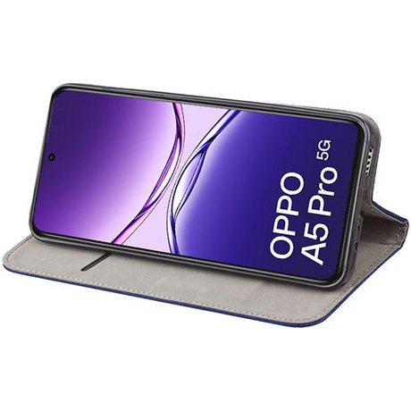 Etui do Oppo A5 Pro 5G SMART MAGNET CASE + 2X SZKŁO HARTOWANE