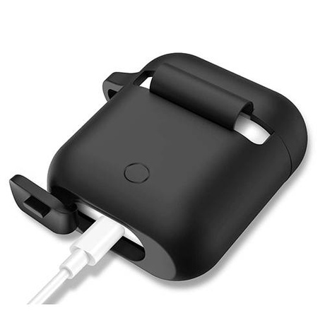 ETUI SILIKONOWE NA AIRPODS 1 / 2 HACZYK ZAWIESZKA