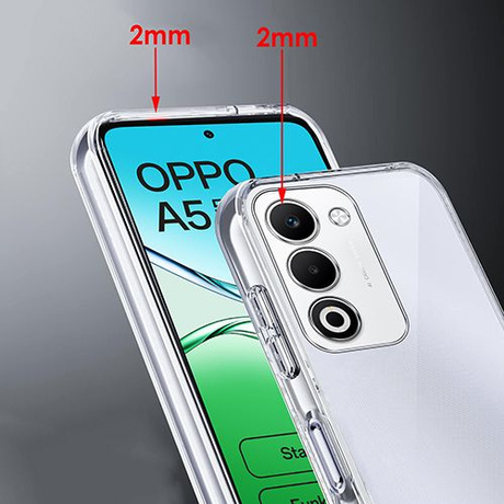 Etui do Oppo A5 5G WZMACNIANE 360° CLEAR CASE + 2x SZKŁO HARTOWANE