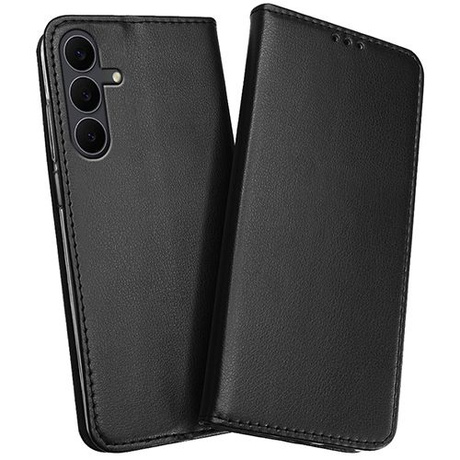 Etui do Samsung Galaxy S25 FE skórzane magnetyczne z klapką + SZKŁO HARTOWANE