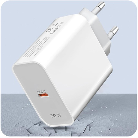SZYBKA ŁADOWARKA SIECIOWA PD USB-C 30W 3A QC + KABEL USB-C 3M metry
