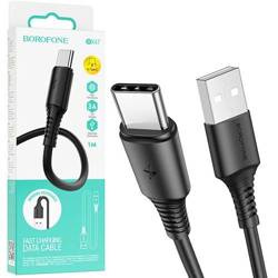 Borofone SZYBKI KABEL USB USB-C QUICK CHARGE 3A 1M