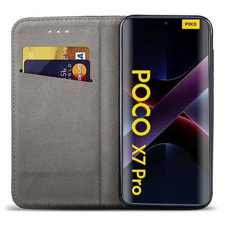 Etui do Xiaomi Poco X7 Pro 5G SMART MAGNET CASE + 2X SZKŁO HARTOWANE