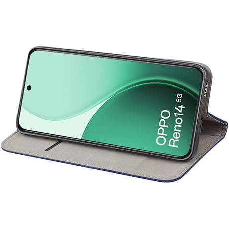 Etui do Oppo Reno 14 5G / 14 FS 5G SMART MAGNET CASE + 2X SZKŁO HARTOWANE