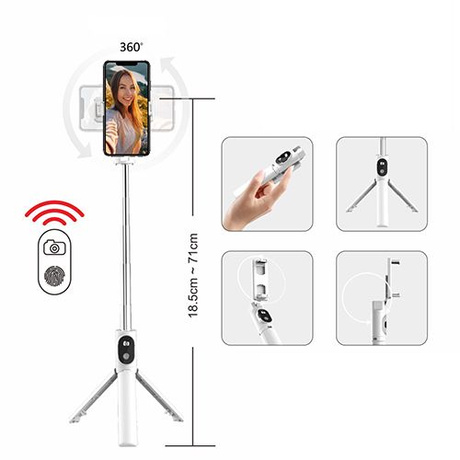 Blavec Selfie Stick Statyw Tripod Kijek do Telefonu Samsung iPhone + Pilot