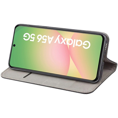 Etui do Samsung Galaxy A56 5G skórzane magnetyczne z klapką + 2x SZKŁO HARTOWANE