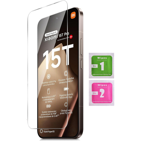 Etui SKÓRZANE do Xiaomi 15T wzory PORTFEL + SZKŁO