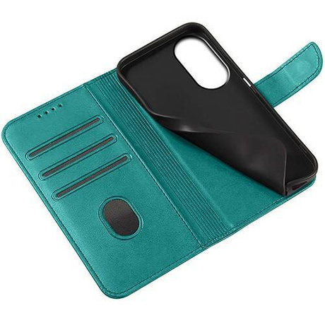 Etui do Oppo A60 SKÓRZANE SKIN + SZKŁO HARTOWANE