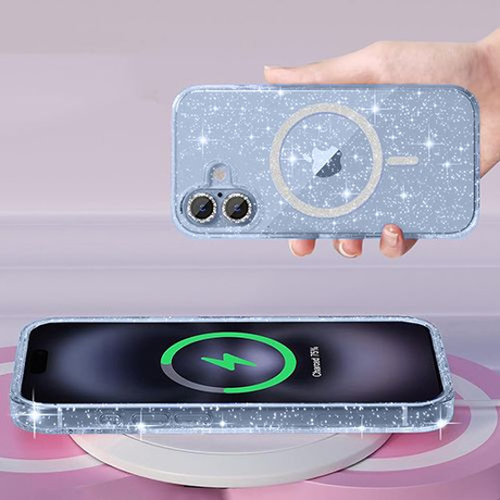 Etui do iPhone 17 do Magsafe Clear Shine  + SZKŁO HARTOWANE 5D