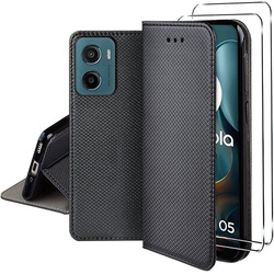 Etui do Motorola Moto G05 / E15 SMART MAGNET CASE + 2X SZKŁO HARTOWANE