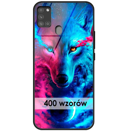 Etui szklane do Samsung Galaxy A21s wzory CASE + SZKŁO