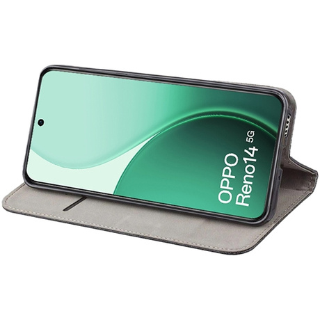 Etui do Oppo Reno 14 5G / 14 FS 5G SMART MAGNET CASE + 2X SZKŁO HARTOWANE