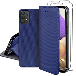 Etui do Samsung Galaxy A32 4G SMART MAGNET CASE + 2X SZKŁO SZYBKA 9H